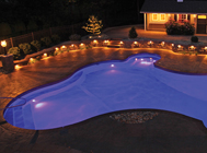 Escapes Pools Inground Pool Lighting Options Escapes Pools Family of Options - Inground Pool Lighting